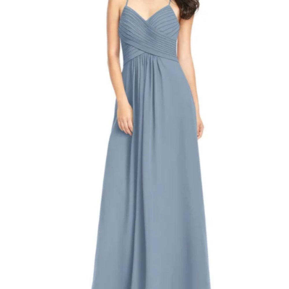 Azazie Haleigh Bridesmaid Dress A6 Dusty Blue